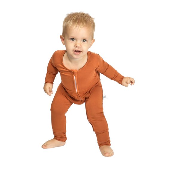 Bamboo Baby Romper (Pumpkin Spice) - Picture 5 of 5